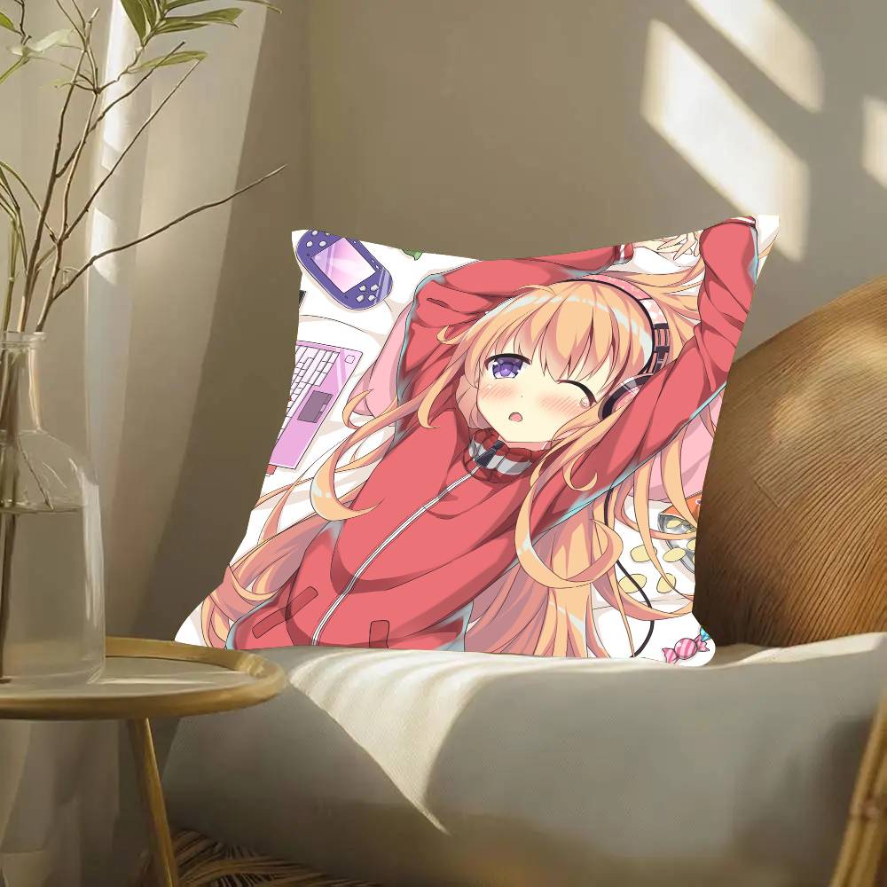 G-Gabriel Dropout Anime Pillow Case Fashion Square Pillowcase Bedroom Sofa Room Ins Decoration Leisure