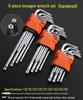 9-Piece Star Torx Wrench Set (T10-T50) with Plum Blossom Design