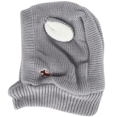 Gestrickte Haustier Hund Beanie Hut Warme Winter Häkeln Welpen Hut Gemütliche Lustige Kostüm Haustier CapGrau