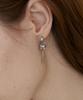 Merrymotive Ribbon And Drop Ball Chain Earrings