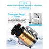 24V DC Diaphragm Pump Electric for Water Oil Transfer For Trucks Cars Featuring Metal Alloy Frame and Clear Inlet Outlet