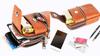 Multifunctional smartphone shoulder waist belt perfect for outings and leather smartphone case for pouch, bag, bag, pouch, travel. 3-way men, black.