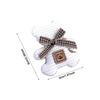 Baby Girls Teddy Bear Bow Hair Clip Milk Tea Color Soft Plush Anti-Slip Hairpin for Kids Party Photo Props Gift