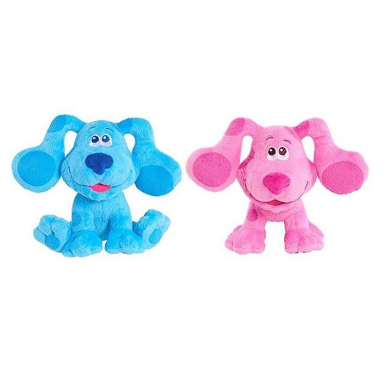 Adorable Blue Spotted Dog Plush Toy Ultra Soft Short Plush 20cm Kids Gift