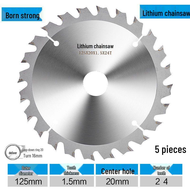 Lithium Electric Woodworking Saw Blades - 4", 5", 5.5", 6.5" Alloy Blades for Wood Cutting.