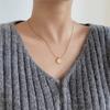2024 New Irregular English Letter Pendant Gold Color Stainless steel Necklace Fashion  For Women's Indelible Accessories