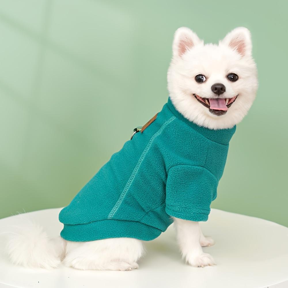Leash-Ready, Chic & Cozy Pet Hoodie for Dogs and Cats Warm, Windproof Sweatshirt with Leash Attachment for Small Breeds