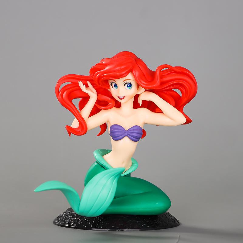 10cm Little Mermaid Ariel Anime Figure Toys Ariel The Princess Charm Collection Desktop Decoration Collection Birthday Gift