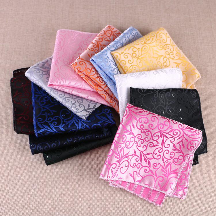 Men's Pocket Square: Customizable Logo Pattern Handkerchief for Gentleman, Evening Accessories