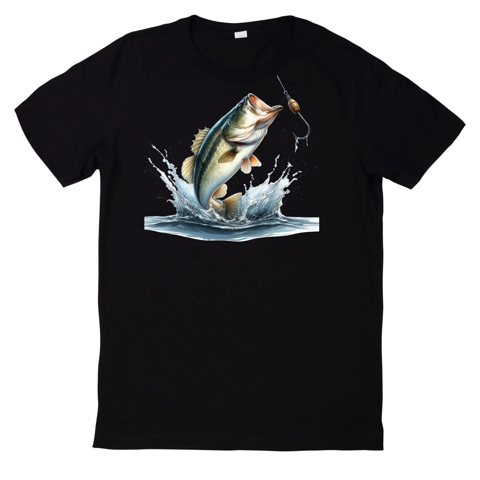 T-Shirt Lustiges Angler Fisch Motiv S