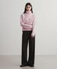 SUARE WOMEN Wool Double-Pleated Semi-Wide Slacks Brown