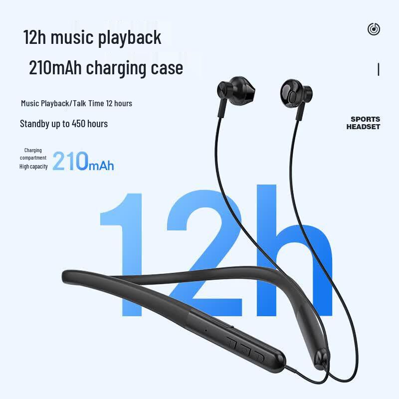 Newmine C63 Neckband Wireless Bluetooth 5.4 Sport Earphones