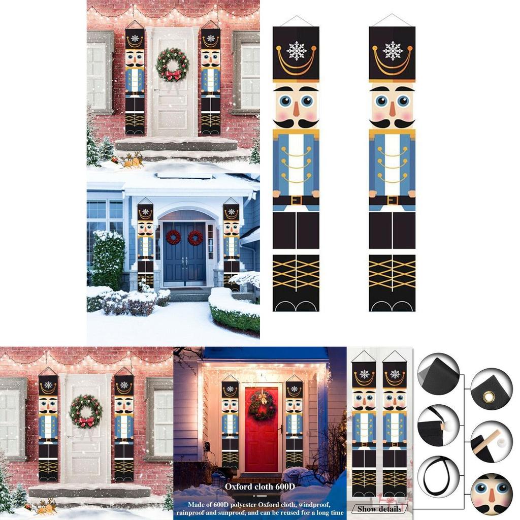 Dekorationer Nötknäpparen Jul Välkomstskylt Banderoll Flagga Vägg Dörrhänge