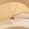 Christmas Necklace Women Titanium Steel Festive Design Trendy Accessory