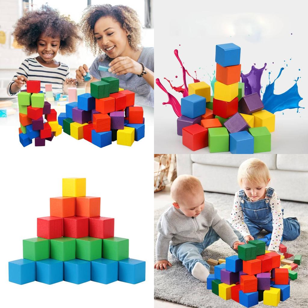 Hochwertige Holzwürfel Mathespielzeug für Kinder