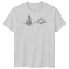 Segelboot Sonnenuntergang Segeln Reise Unisex T-Shirt Ozean Linienkunst