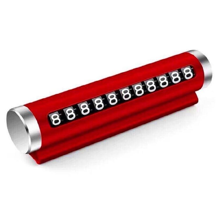 Not Slip Roller Face Temporary Parking Sign Aluminum Car Phone Plate Fade Resistant Car Parking Number Plate Roller