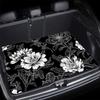 1Pcs Diatom Mud Floral Car Trunk Mat Anti Slip Cargo Liner Waterproof Rear Storage Protector Floor Mat SUV Sedan