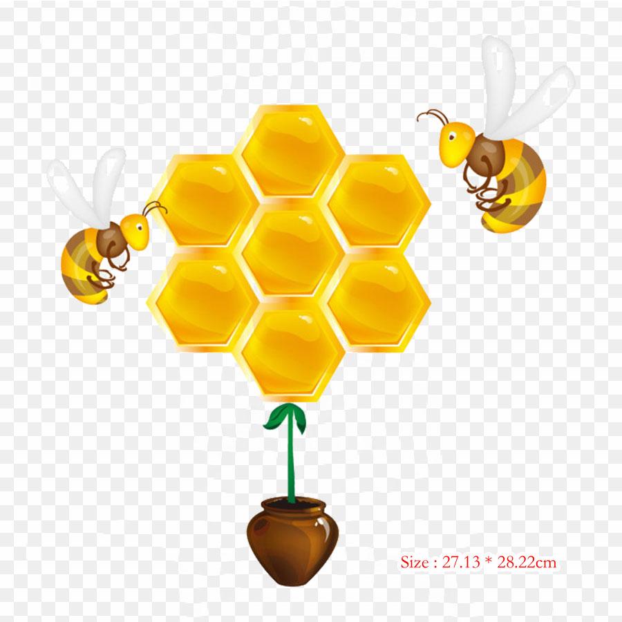 Honey Pot Winnie The Pooh Iron On Heat Transfer Printing Vinyl Patches Sticker for Clothes DIY Appliques Washable Patches