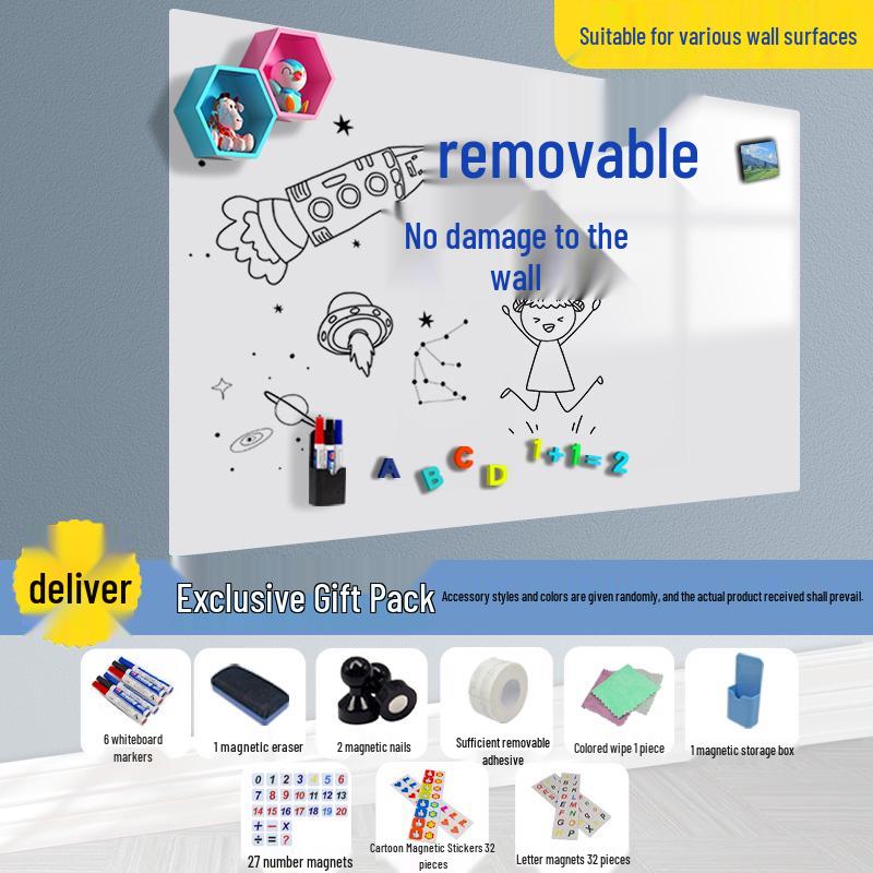 Removable Soft Whiteboard & Green Chalkboard Sticker for Home, Office, or Teaching