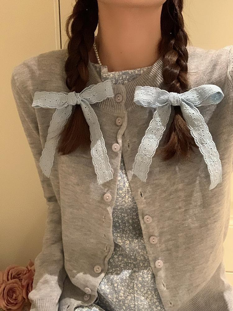 

Резинка для волос с бантом и кружевом, французская плетеная лента, двойная заколка для хвоста для девочек, заколка для волос