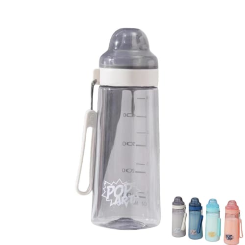 500ml Clear Plastic Water Bottle with Direct Drinking Function, Pacifier Compatible, Baby Bottle for Adults and Kids, Suitable for Boys and Girls, Uni