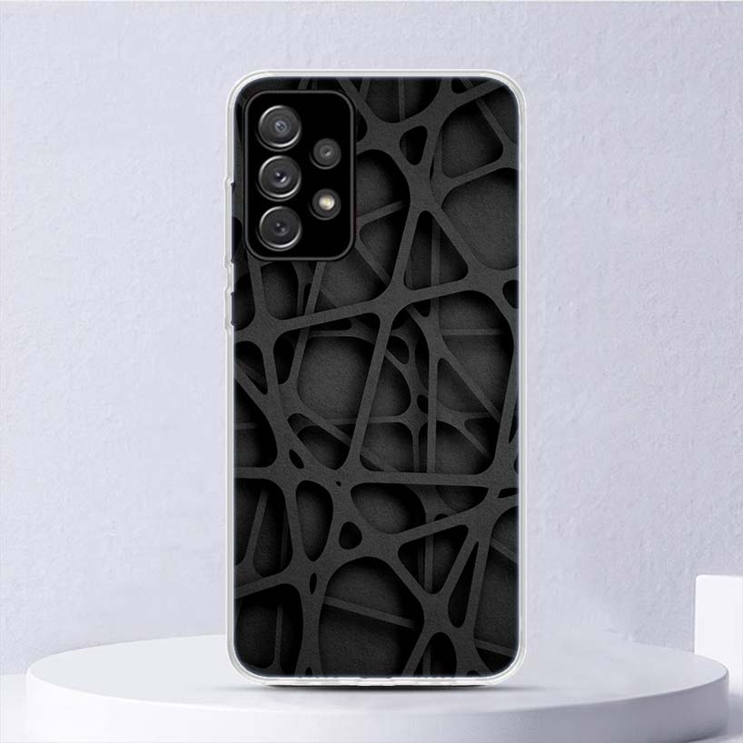 Forged Carbon Pattern Soft Case For Samsung Galaxy A52 A42 A32 A22 A12 A02S Phone Cover A50 A51 A70 A71 A41 A31 A21S A40 A30 A20