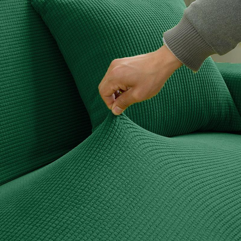Sofa Covers For Living Room Armchair Cover Elastic Plaid Corner Sofas Cover Couch Slipcover 1/2/3/4/5 Seat Fleece Sofa Cover