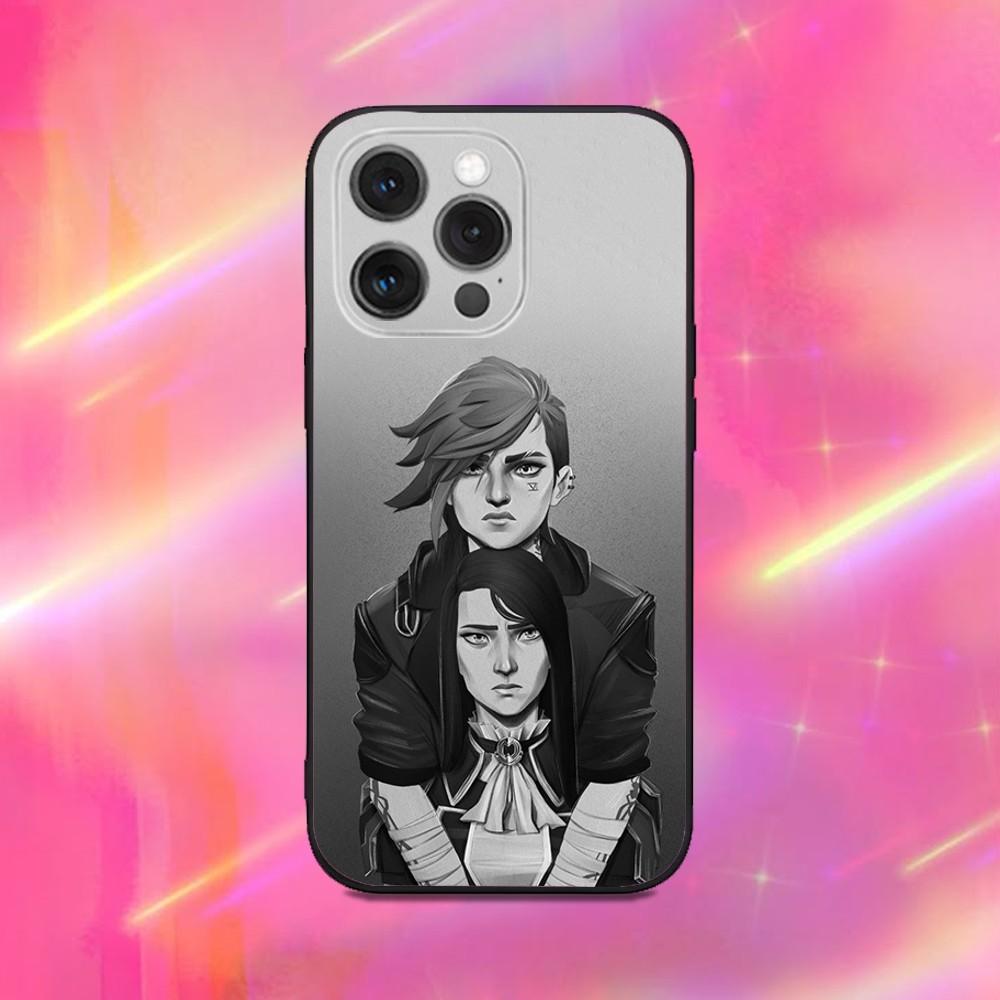 

Caitlyn Vi CaitVi A-Arcane Phone Case For iPhone 16,15,14,13,12,11,Pro,Max,Plus,X,XS,XR,SE,8,7,Mini,Soft Silicone Black Case iPhone12mini