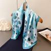 Sexy Ombre Leopard Dot Geometric Print Shawl Luxury 70X70Cm Square Silk Scarf Wrap Fashion Accessory Hair Tie Bandana Hijab