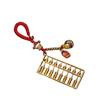Fashionable Silver Abacus Keyring Charm Adornment for Individuals Look To Boost Their Luck and Prosperity Daily Use