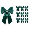 10Pcs Reusable Xmas Tree Bows Solid Color Christmas Decorative Bow  Wedding Party