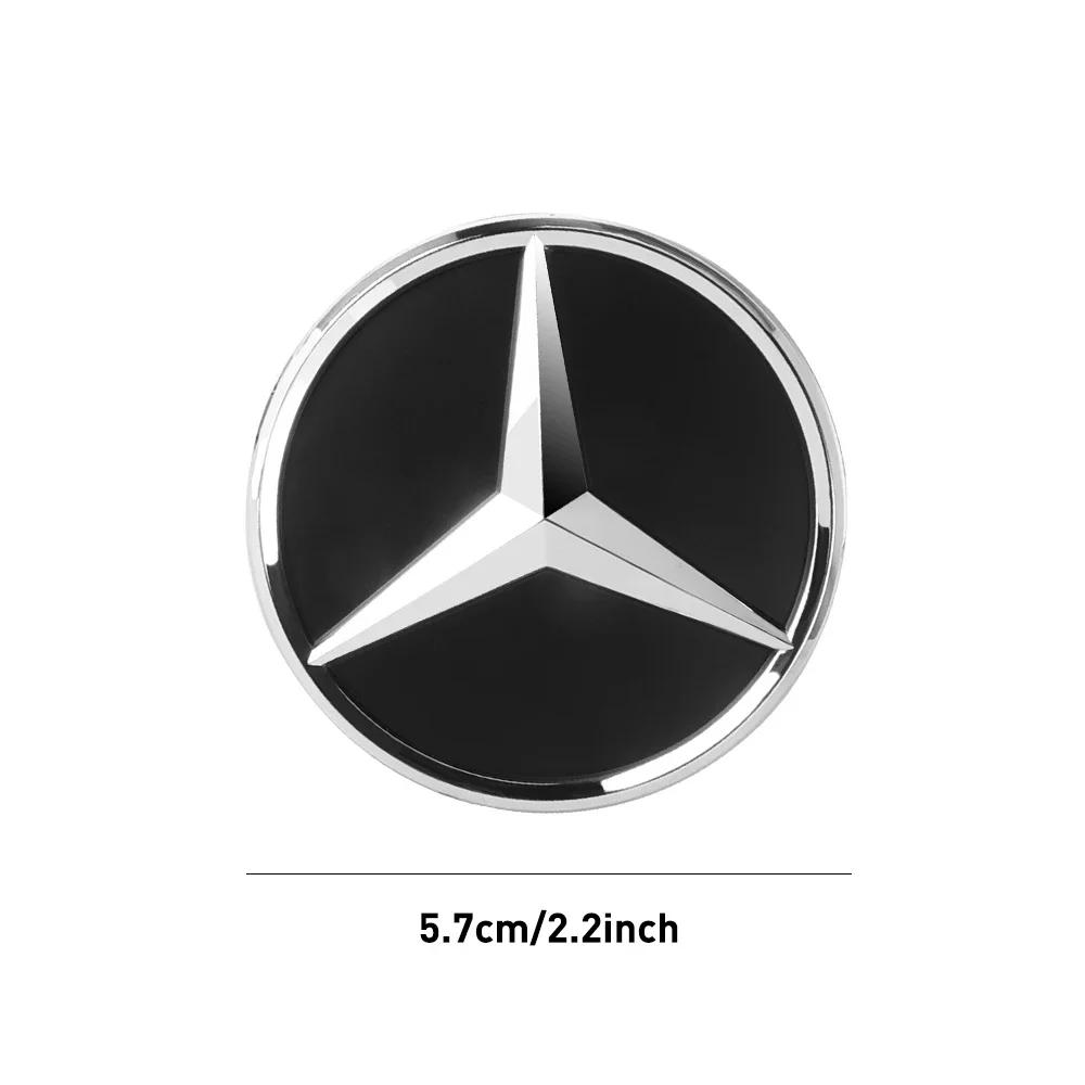 C200 E200 For Mercedes Benz 52/57mm Car Steering Wheel Center Badge Star Logo Decal for Mercedes Benz AMG W168 W212 W213 W220 W2