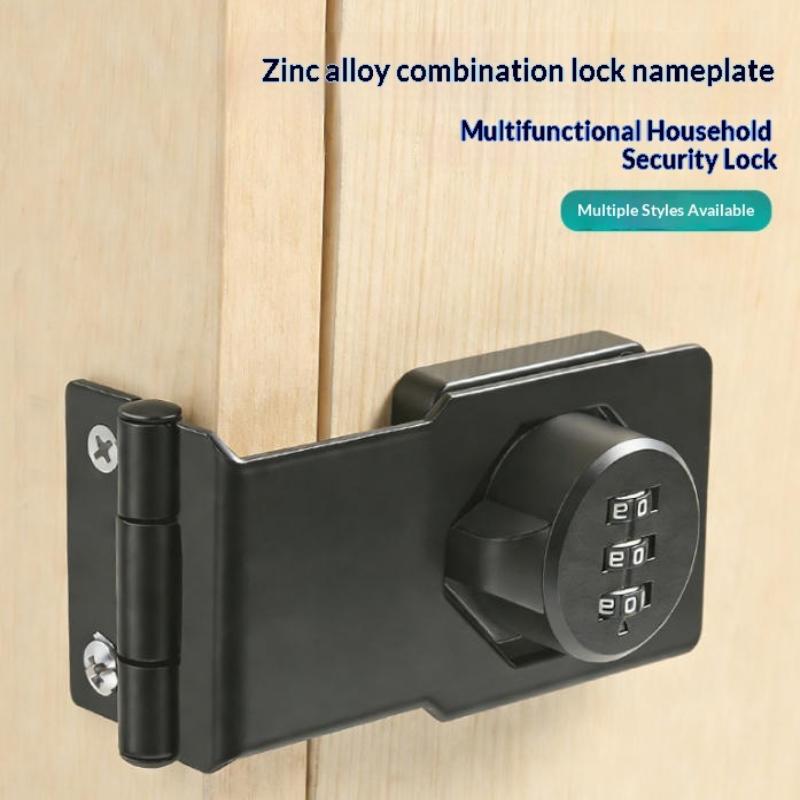 Cabinet Password Lock Drawer Lock 3-Digit Combination Password Lock Security Door Bolt Anti-theft Household Cabinet Hardware