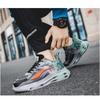 Men's Gradient Transparent Air Sneakers Lightweight Breathable Mesh Running Shoes Fashionable Athletic Footwear for Training and Daily Wear