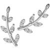 Leaf Earrings Small Leaf Stud Earrings for Decoration 1Pair Women