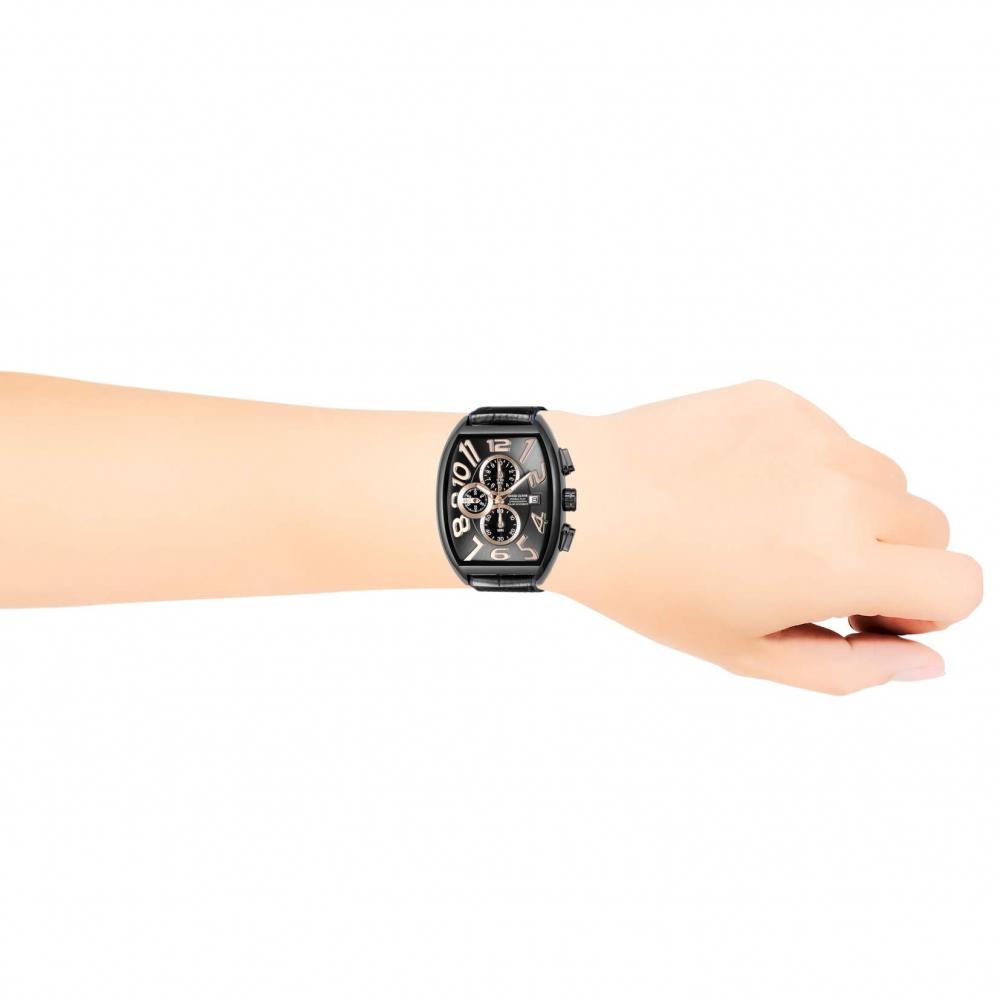 [Angel Clover] Watch DOUBLE PLAY SOLAR Black Dial Stainless Steel Solar 44MM Regular Warranty DPS38GY-BK Men's