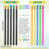Outus 30 Pieces Color Changing Mood Pencil Bulk with Eraser 2B Wooden Heat Activated Fun Pencils Assorted Colors Thermochromic Pens Gifts for Prizes