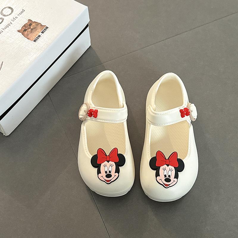Cute Cartoon Mickey Mary Jane Shoes Women's Summer 2025 New Cute Fashion Wear Comfortable Sandals Single Shoes