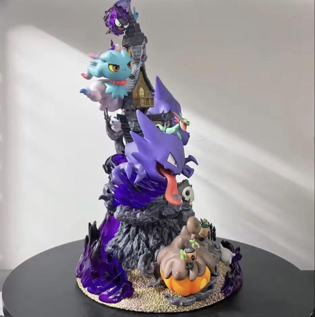 [USED] Pokemon Ghost-Type Diorama Figure, Made in Japan, 31cm Long
