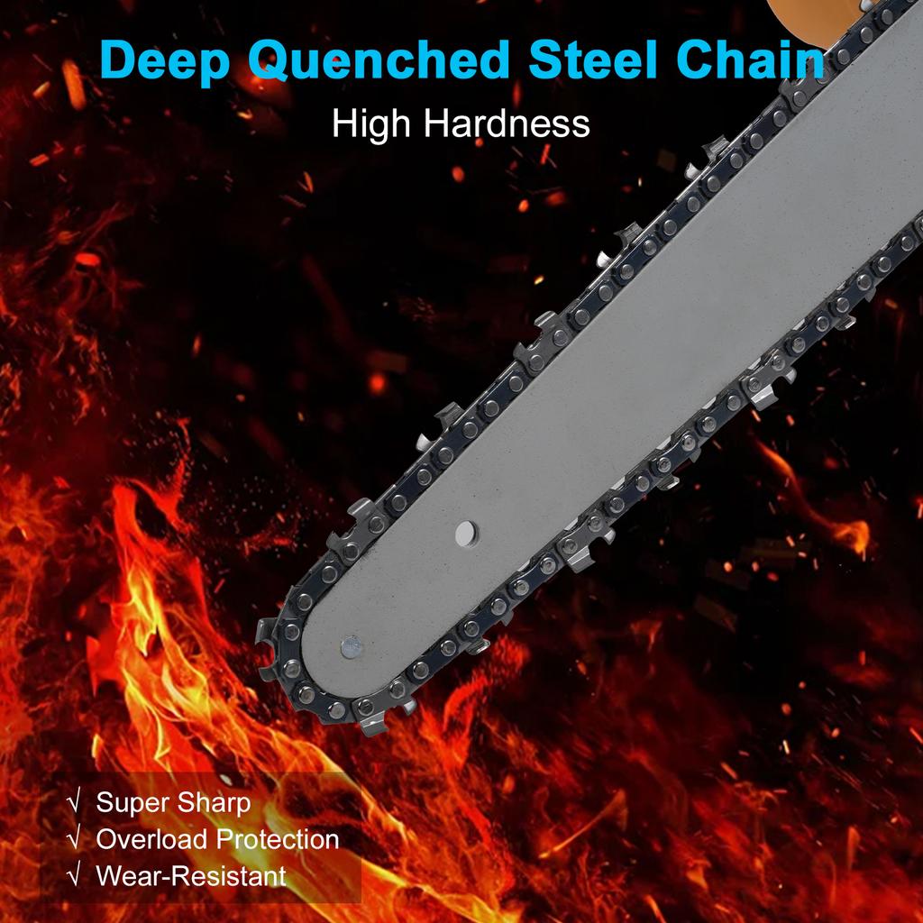 Cordless Chainsaw 8 Inch Electric Chain Saw with 2 Pack Rechargeable Batteries Battery Powered