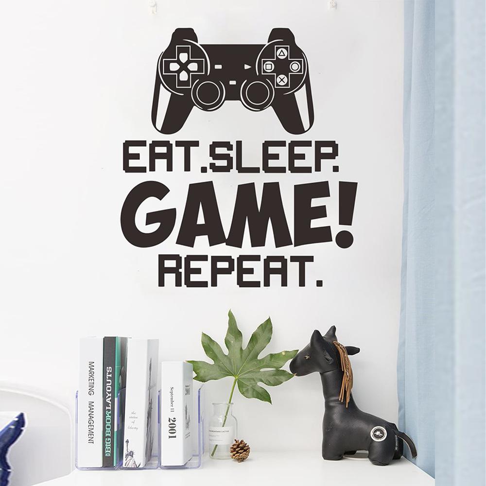 Kreskówkowa Konsola do Gier Sypialnia Salon Przedpokój Dom Naklejki Upiększające Ścianę