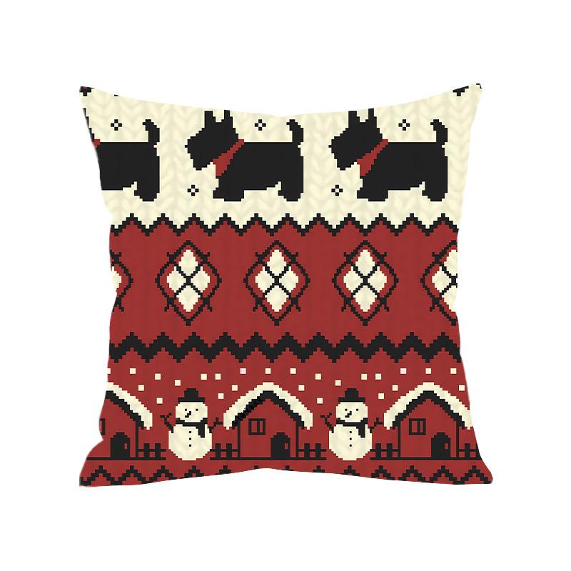 

Рождественское украшение Снеговик Супермягкая наволочка Гостиная Диван Спинка Спальня Большая подушка Украшение модельной комнаты Подушка 45 * 45Cm [without core]