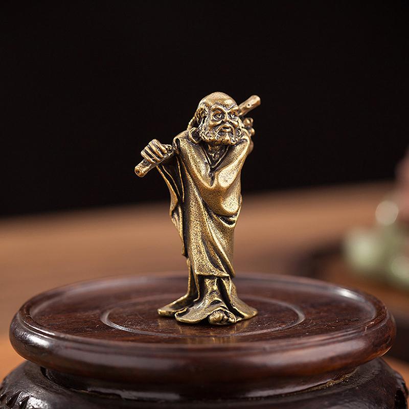 Eighteen Arhats Miniature Retro Mini Buddha Decoration Study Office Home Decoration Brass Statue Crafts