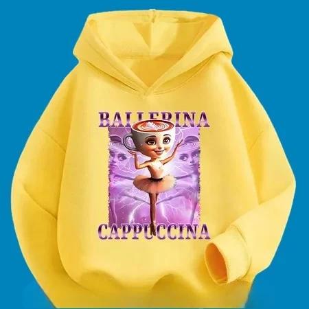 Autumn Winter Brainrot Kids Hoodies Cartoon Pattern Children Sweatshirt Tung Tung Sahur Casual Long Sleeve Tops Youth Clothing
