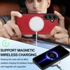 LC.IMEEKE For Samsung Galaxy A55 5G Magnetic Case Compatible with MagSafe Leather+TPU Back Cover