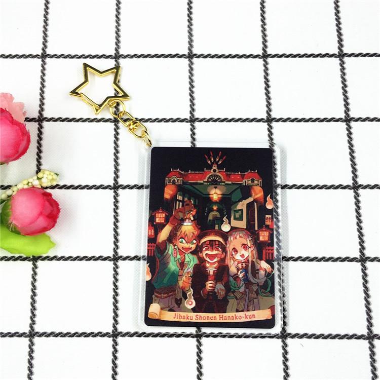 Anime Ground-bound Boy Hanako-kun Cartoon Character Acrylic Keychain Metal Decoration Accessory Gift Pendant Key Rings