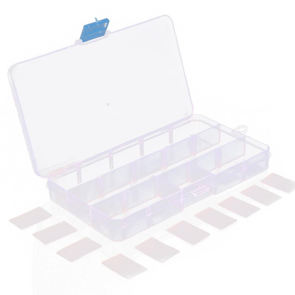 10/15/24 Grids Fishing Tackle Box Squid Jig Hard Lure Tool Case Fishing Lure Bait Hooks Storage Box for Lures Hooks for Fishing