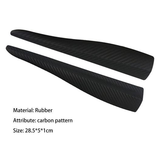 2Pcs Bumper Protective Grain Practical Universal Anti-collision Strip Carbon Car Corner Protector for Car