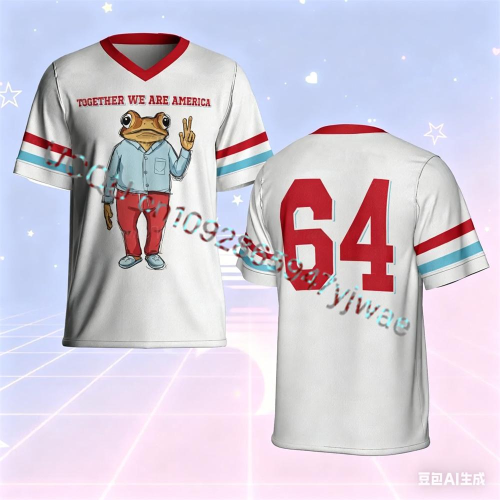 No.64 Frog Puerto Rico Team 64 Football Jerseyb Halftime Fan Shirt Concert Fan Shirt Summer Men S And Women S T-Shirts 4XL